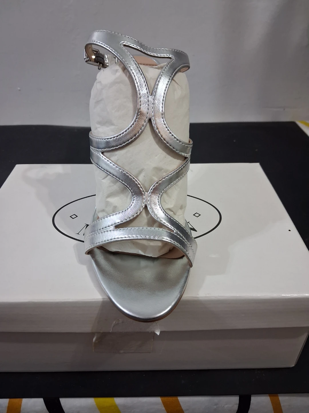 Steve Madden Silver Heels