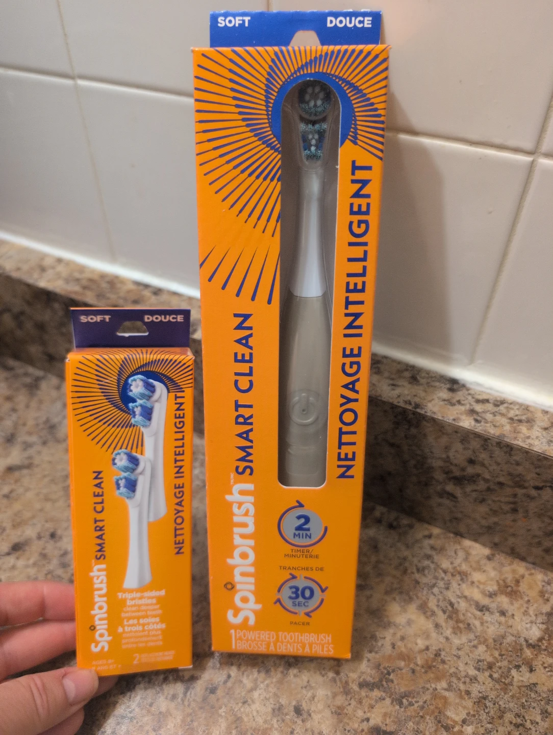 New Spinbrush Smart Clean Powered Toothbrush