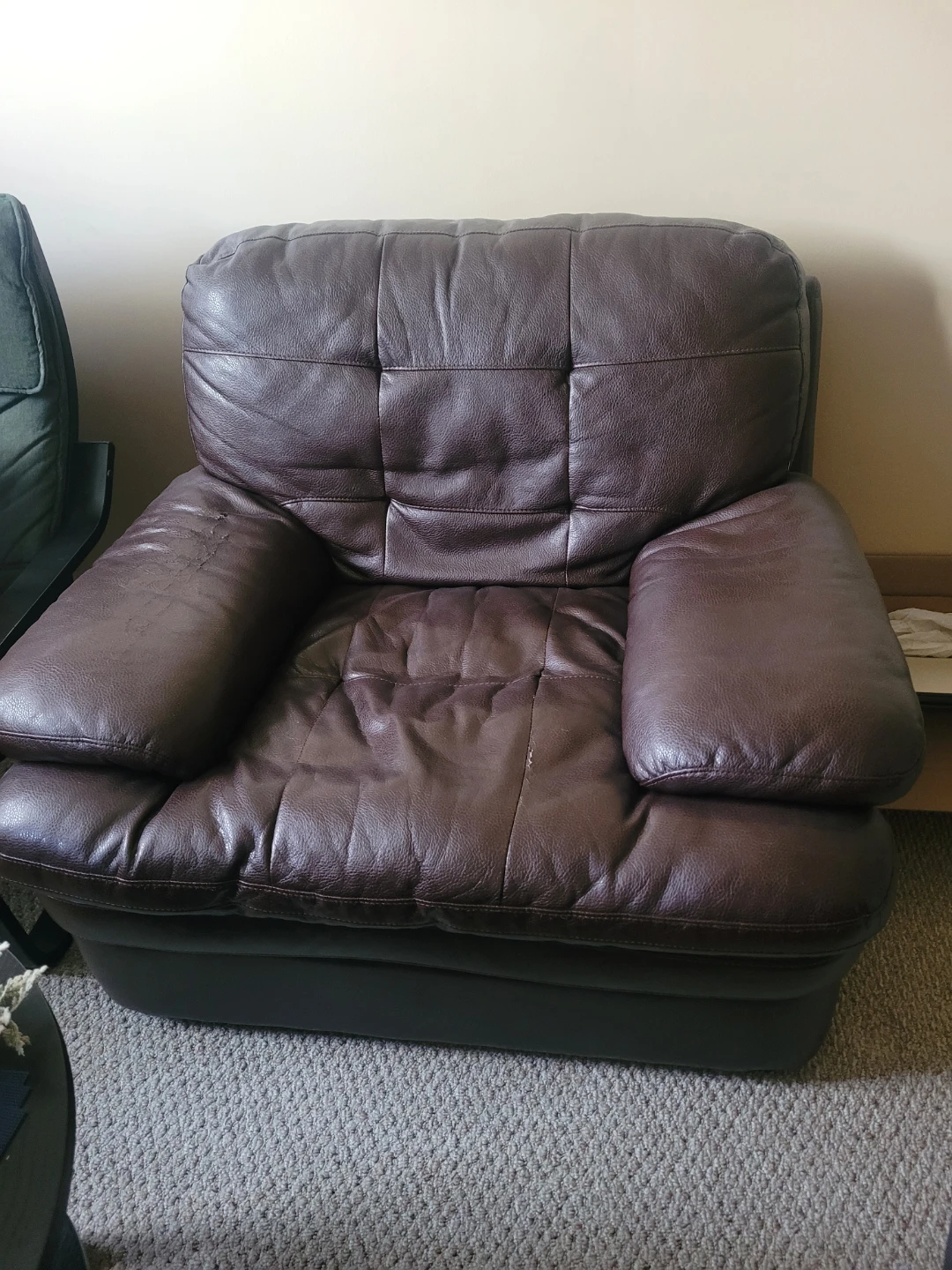 Brown Leather Armchair