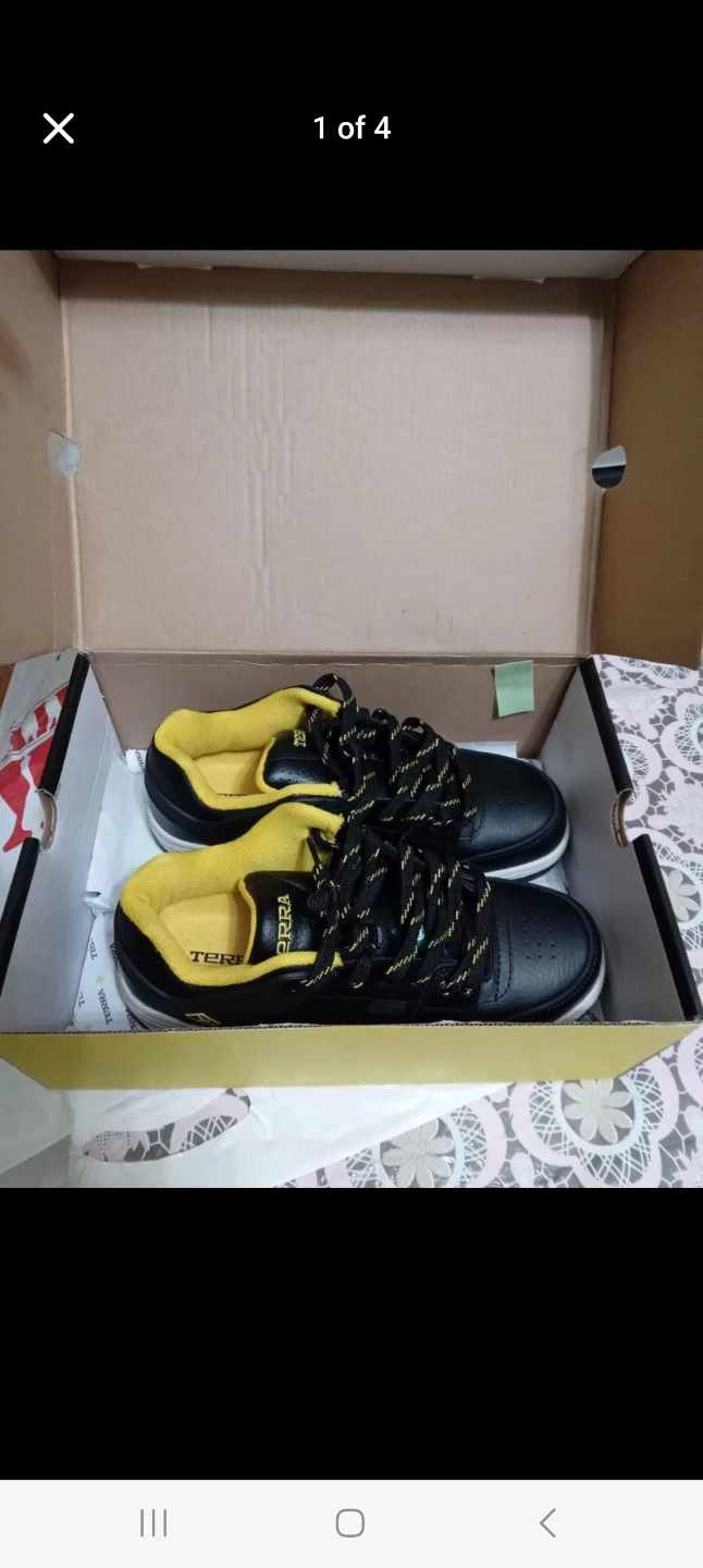 Terra Austin Black Work Shoes Size 7