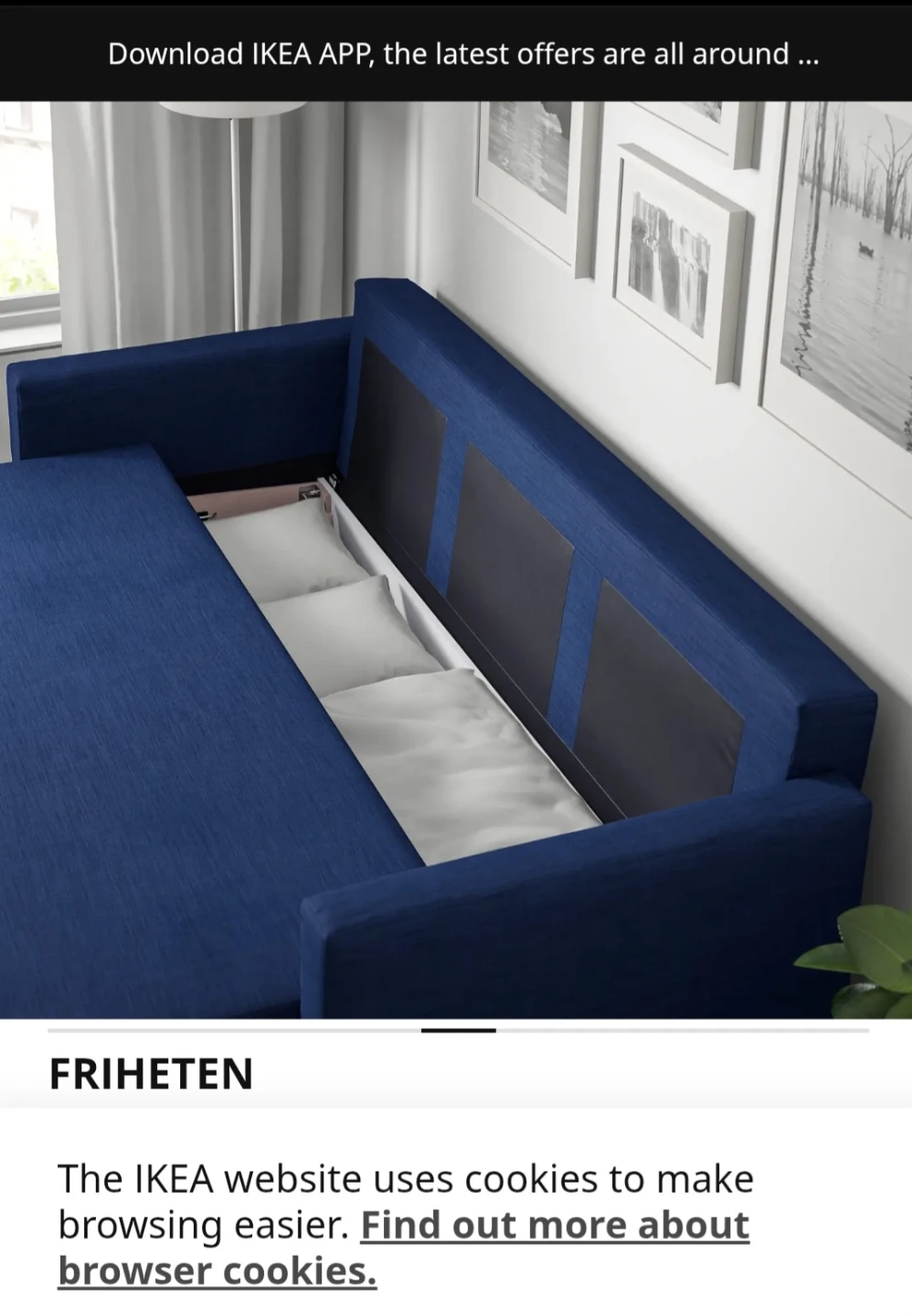 Ikea sofa FRIHETEN - photo 3