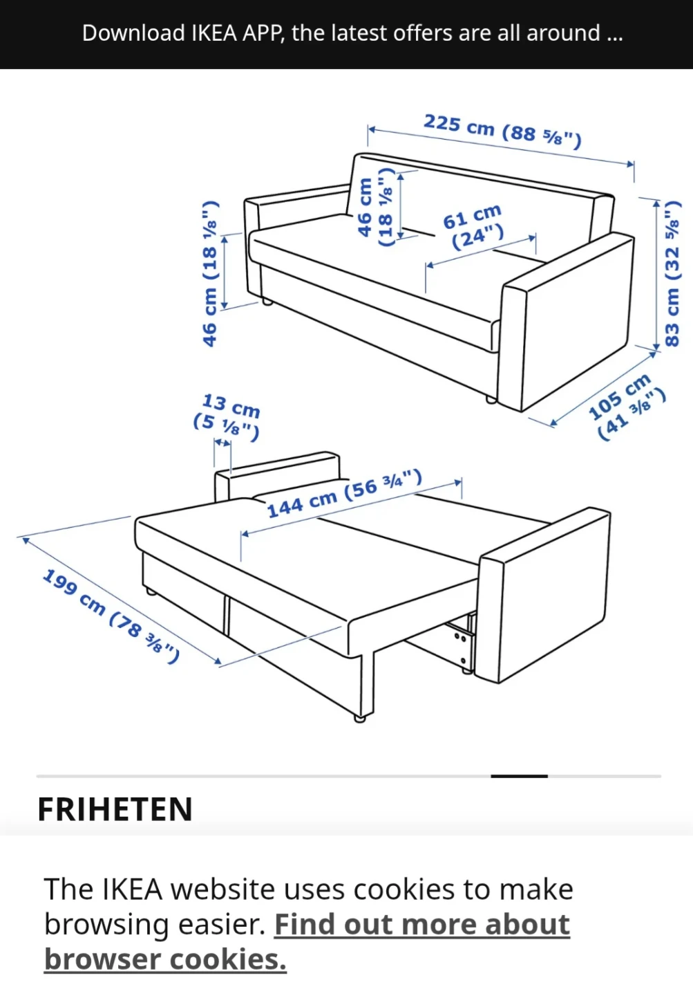 Ikea sofa FRIHETEN - photo 5