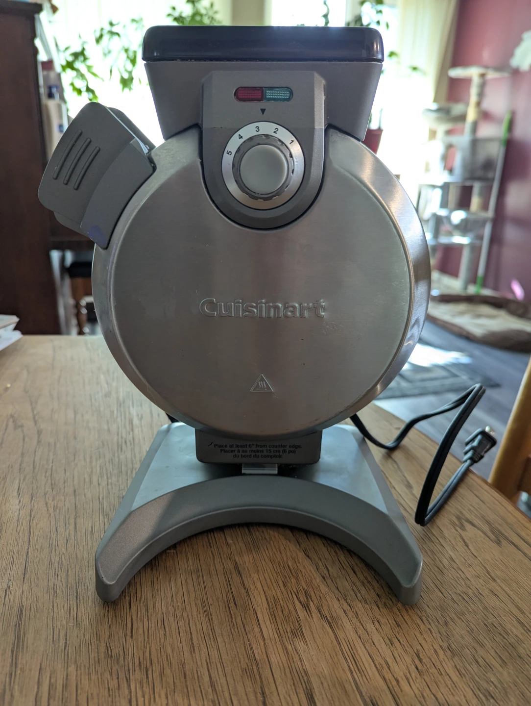 Cuisinart WAF-V100C Vertical Belgian Waffle Maker Iron, Silver