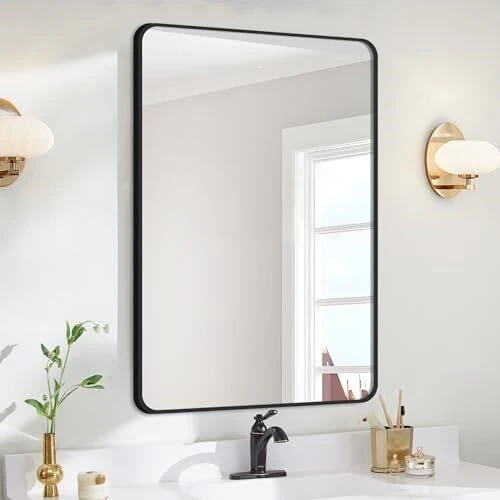 Rounded Rectangular Black Mirror