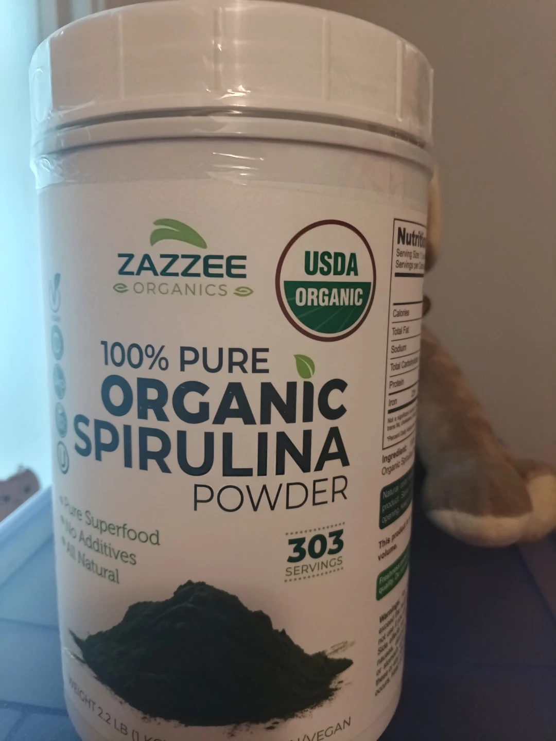 Never opened 100 recent spirulina