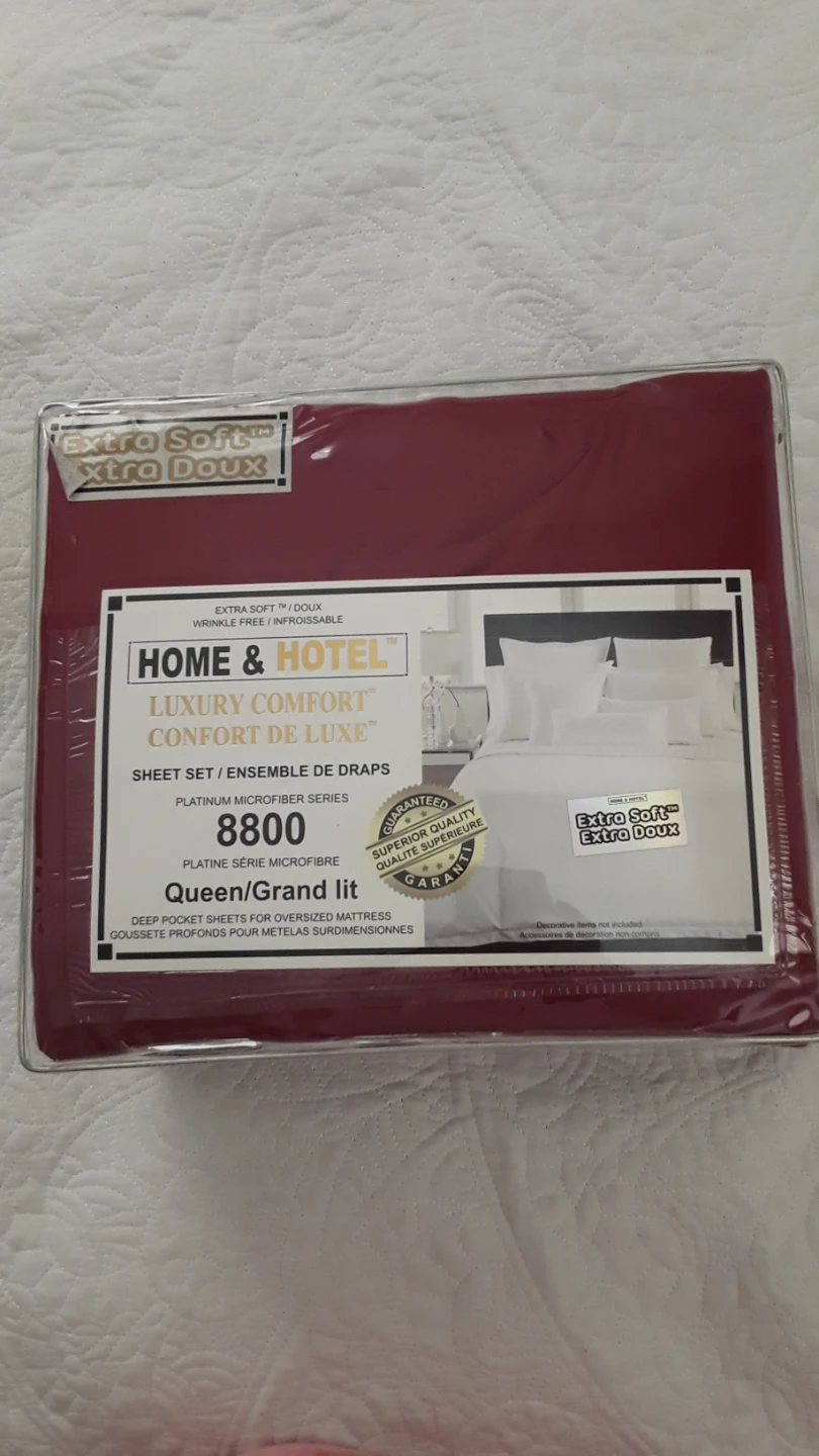 New Home & Hotel Queen Sheet Set - Platinum Microfiber