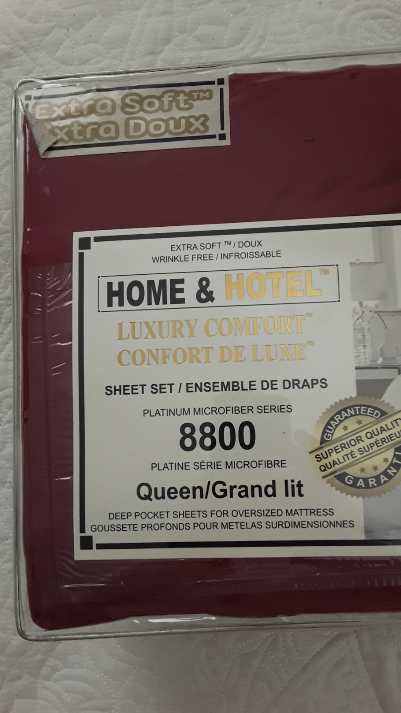 New Home & Hotel Queen Sheet Set - Platinum Microfiber - photo 2