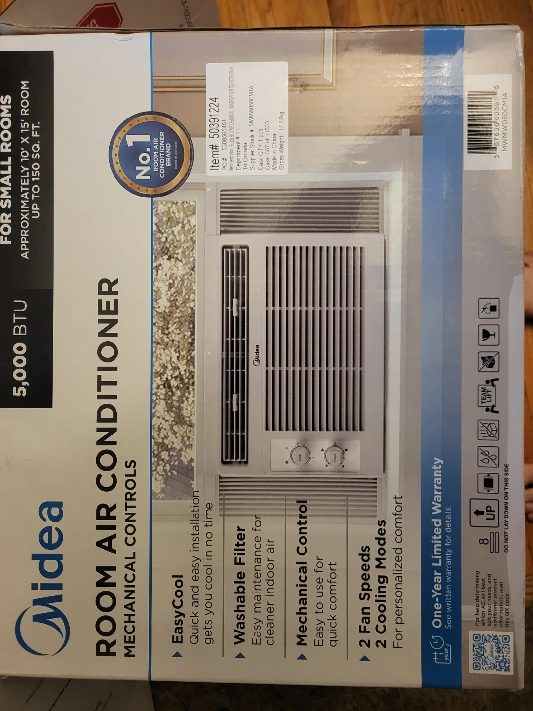 Midea 5,000 BTU Room Air Conditioner