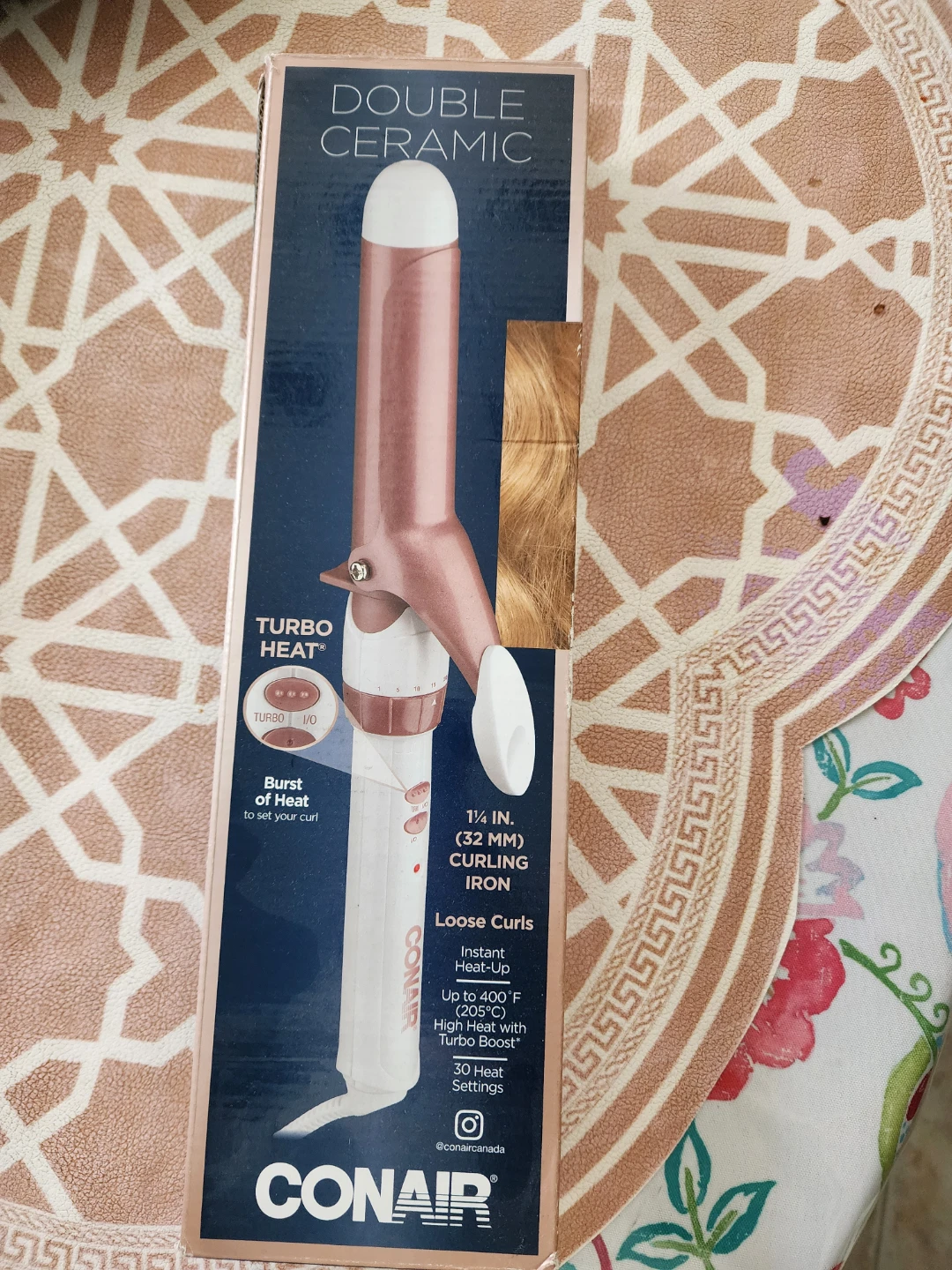 Conair Double Ceramic 1 1/4 Inch Curling Iron