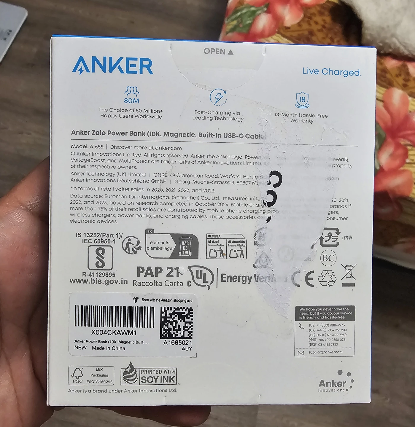 Anker Zolo Power Bank 10,000mAh Magnetic Built-in USB-C Cable - photo 2