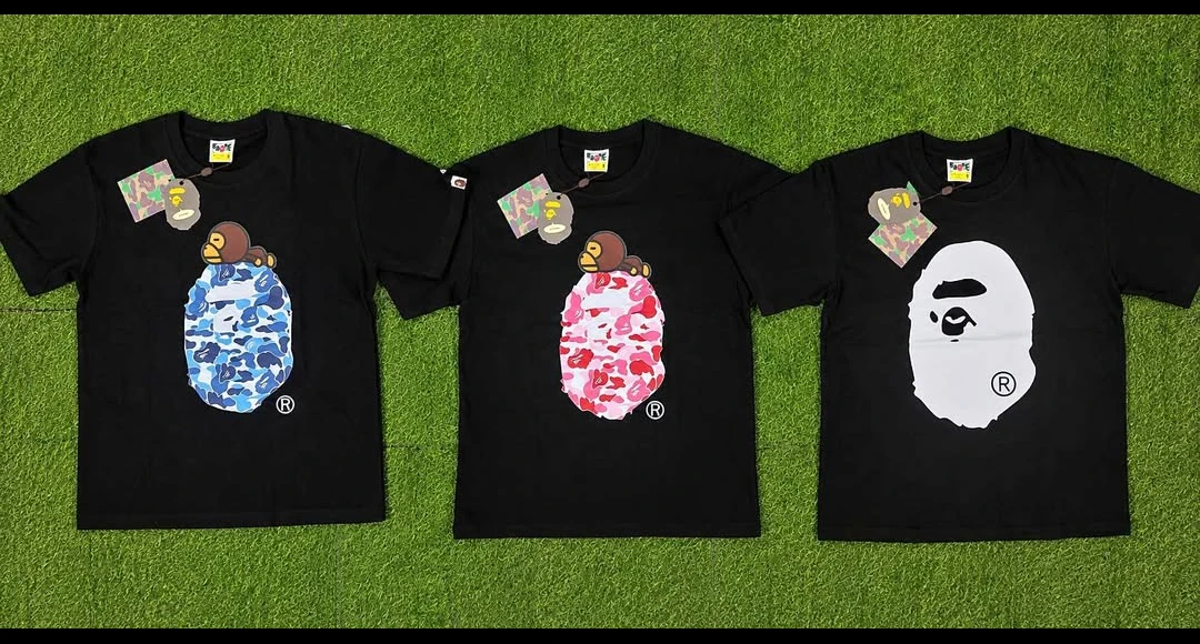 Bape tee shirt bape x chrome heart - photo 2