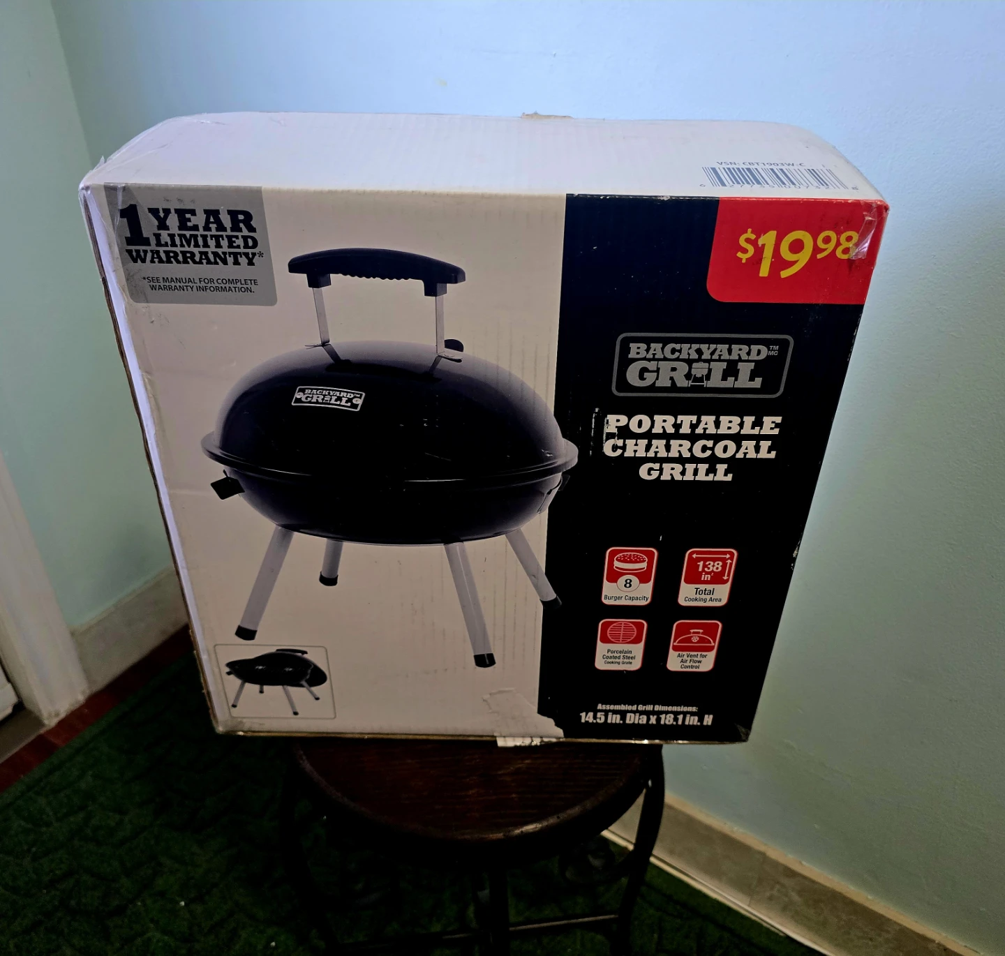 Backyard Grill Portable Charcoal Grill