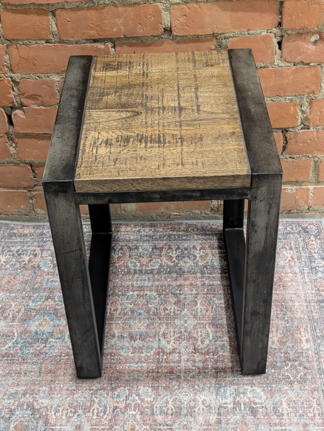Bouclair wood / metal side table