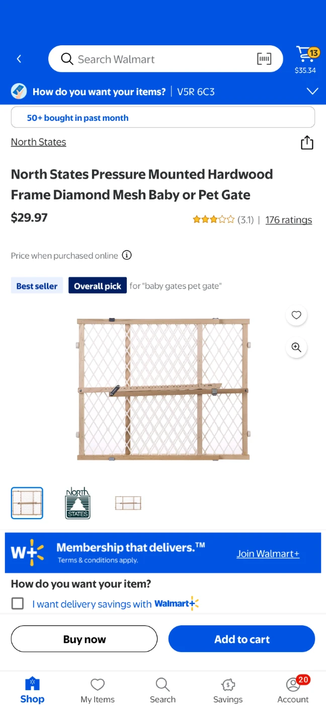 North States Hardwood Diamond Mesh Baby Gate - photo 3