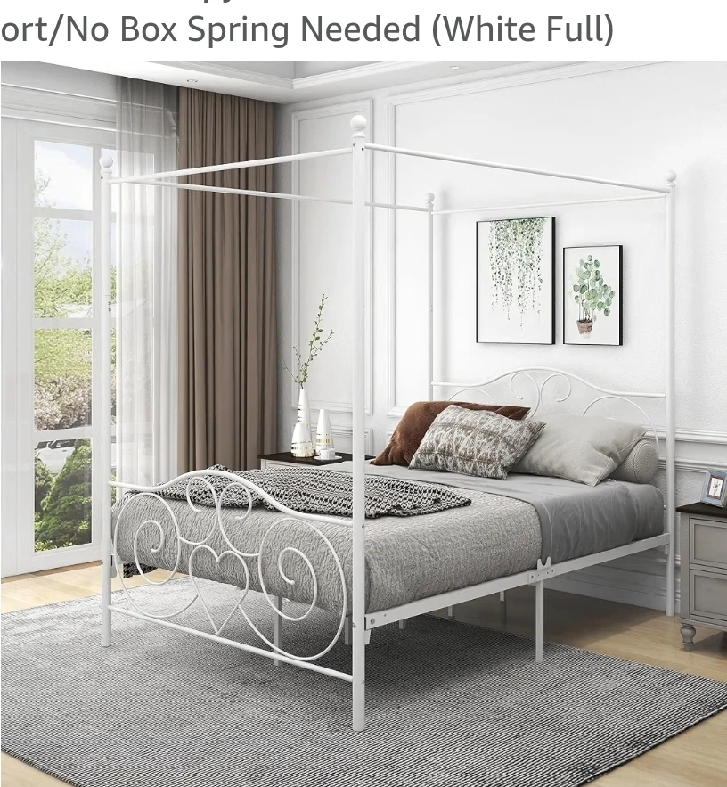 Canopy princess style bed