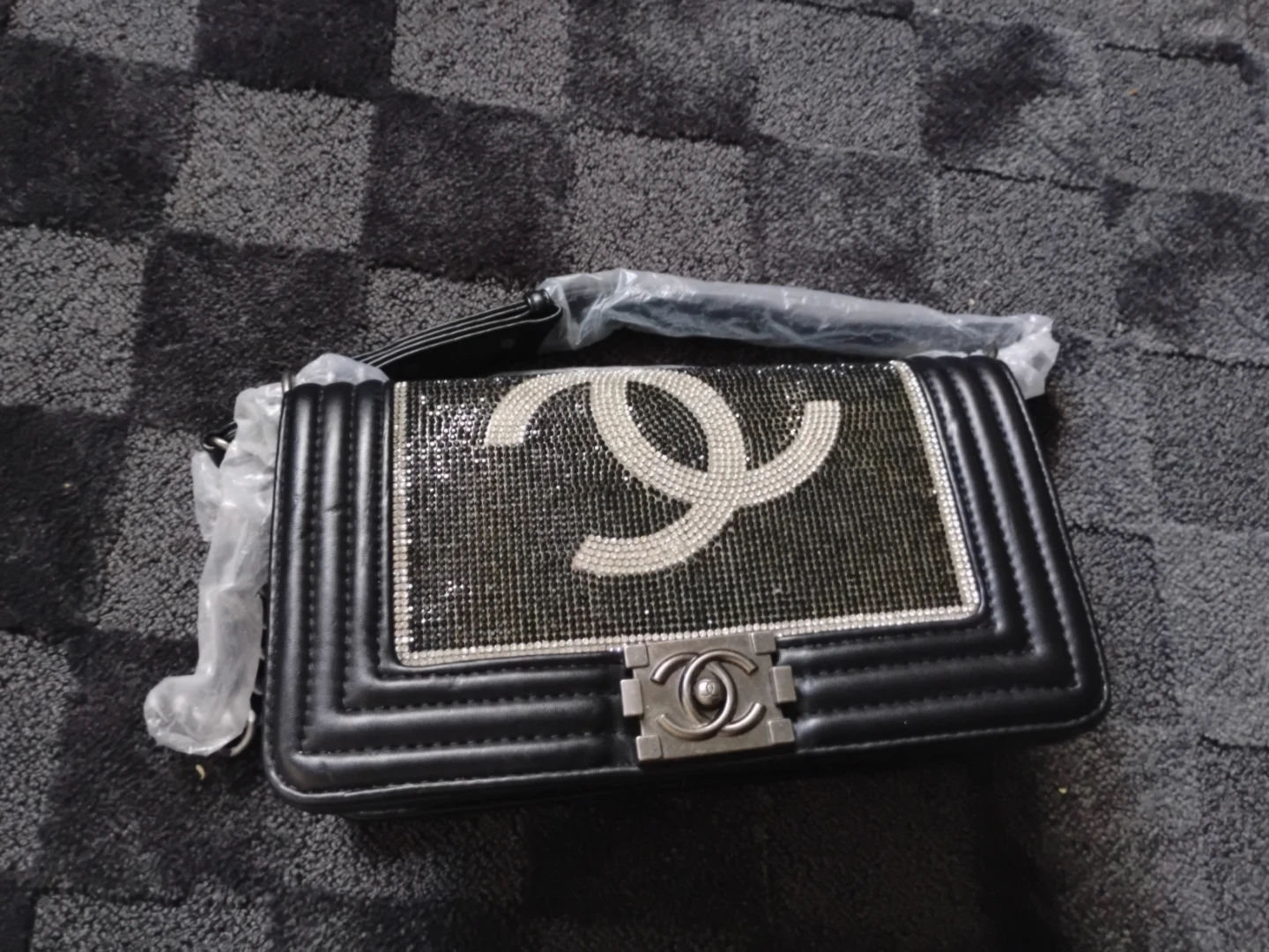 CHANEL Black Embellished Flap Bag - photo 2