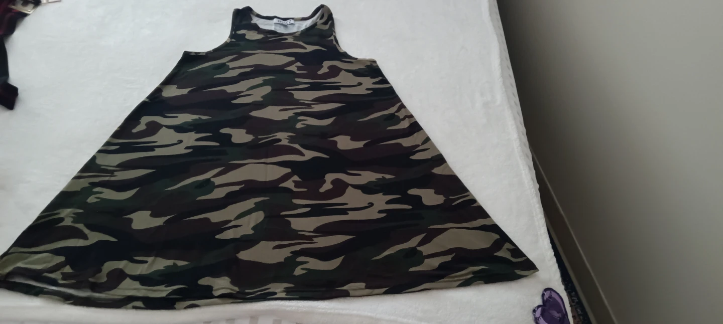 Buzz Camo Sleeveless Dress