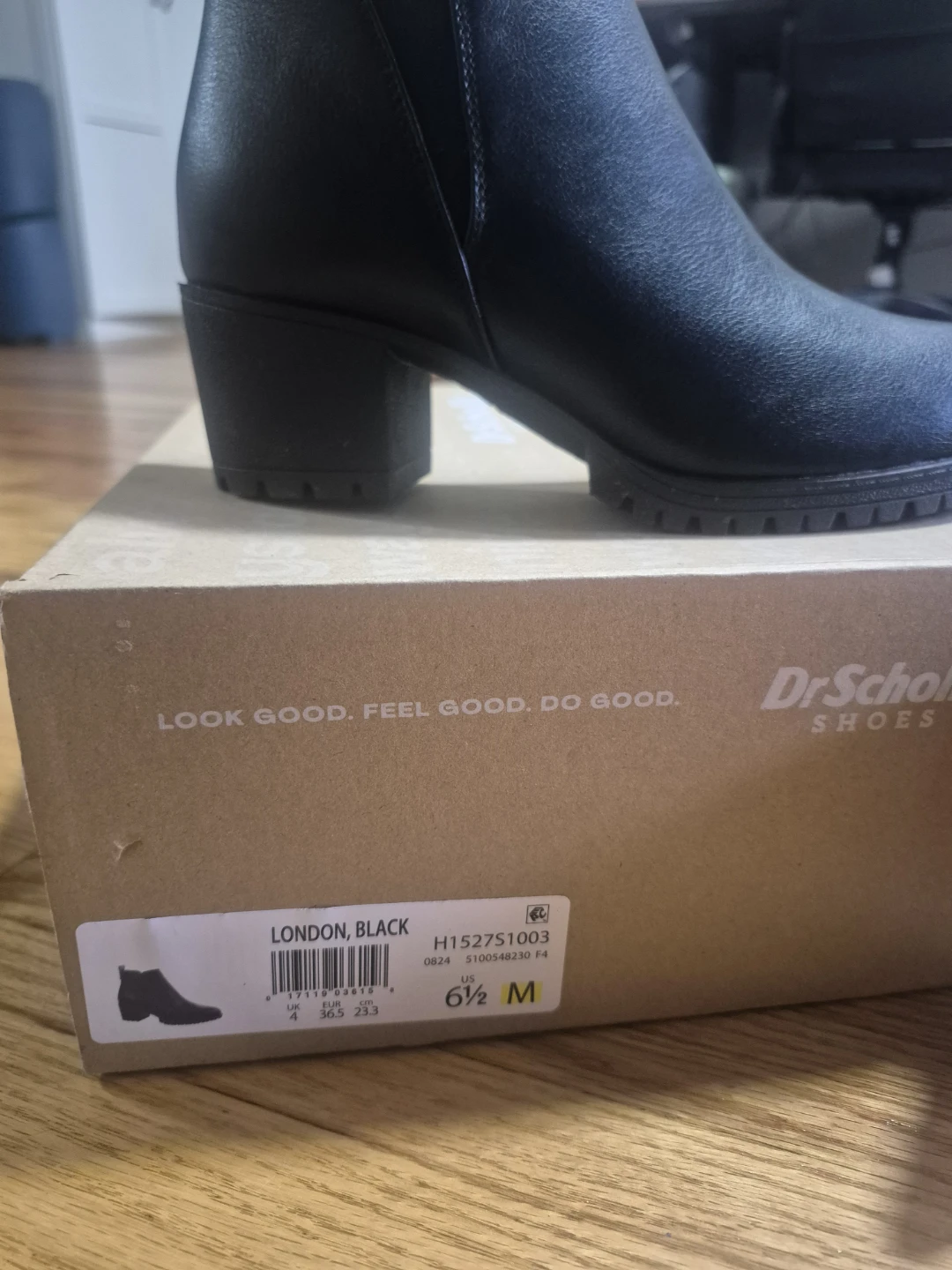 Dr. Scholl's London Black Ankle Boots Size 6.5 M