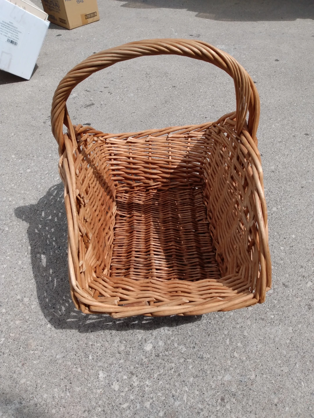 Harvest Wicker rectangular Basket with Handle - photo 2
