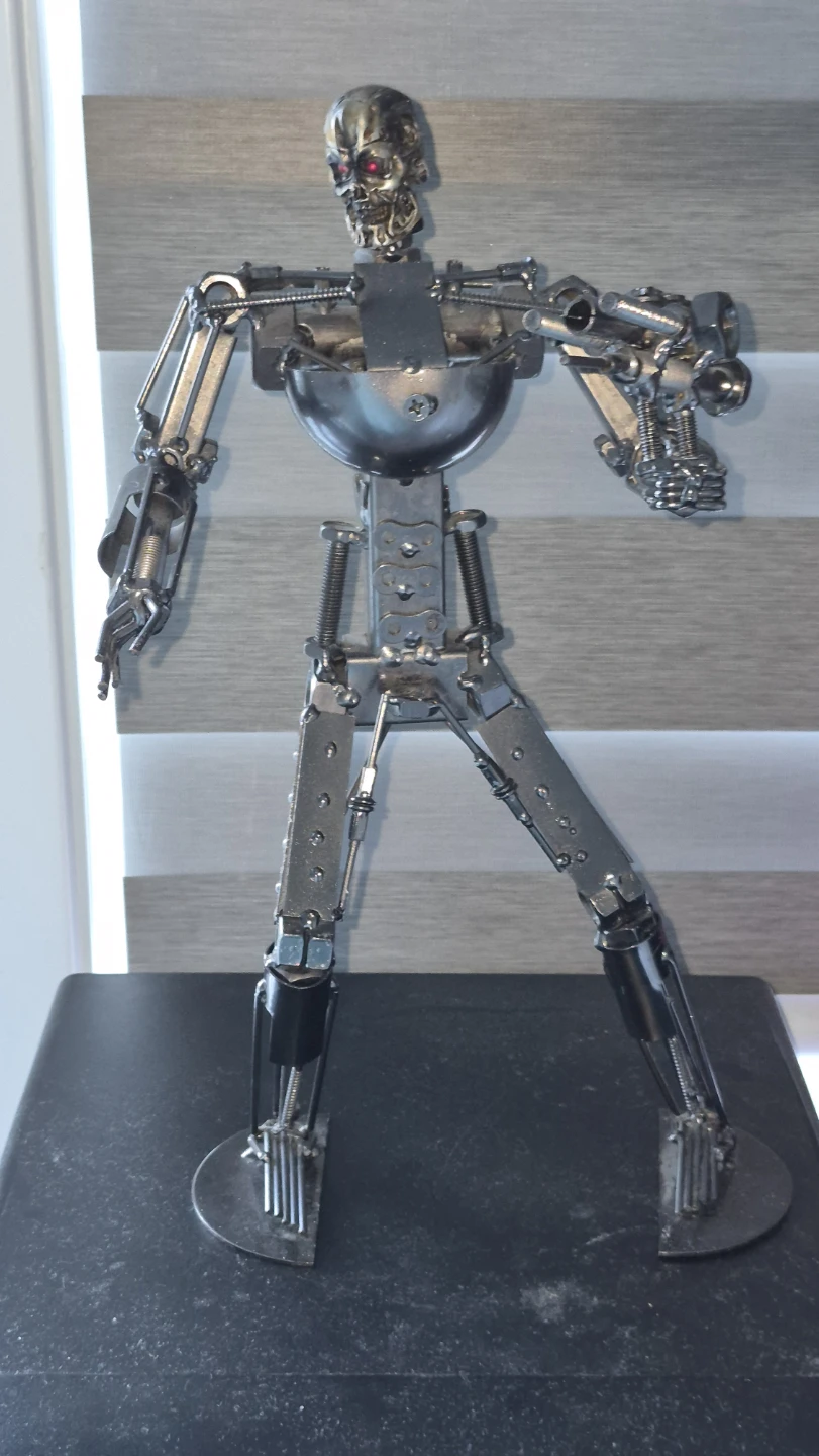 Metal Robot Sculpture Terminator