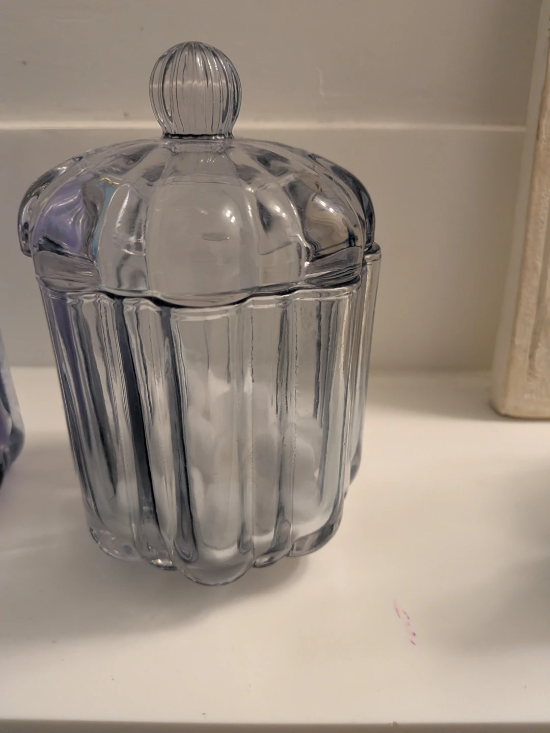 Glass Soap Dispenser and Covered Jar Set - photo 2