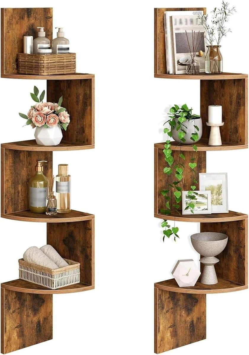 Corner shelves set of 2