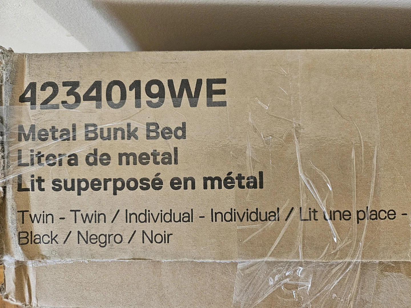 Black Metal Junior Twin Bunk Bed - photo 3