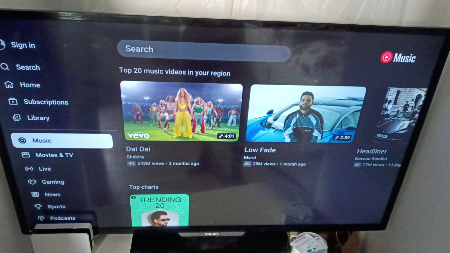Philips Flat Screen Smart TV 55inch