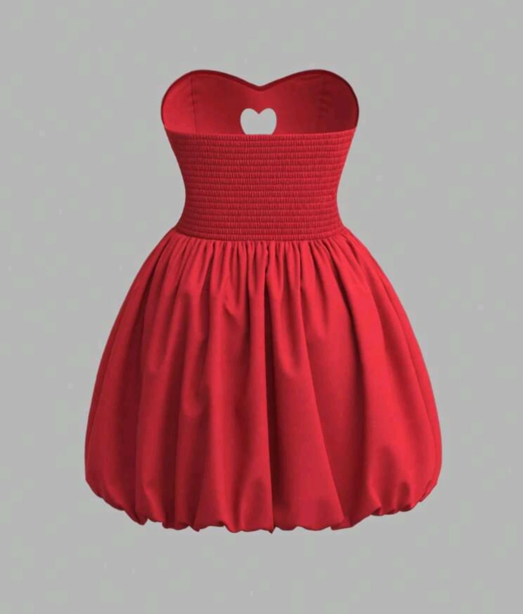 2 XLRed sweetheart neckline bubble dress - photo 2