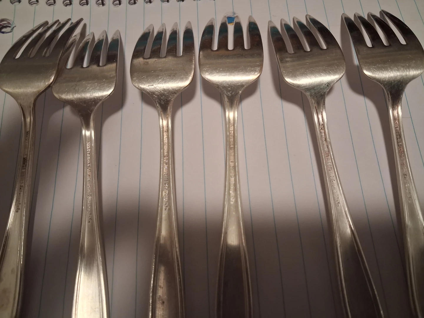Set of 6 Silver Plated Forks - photo 2