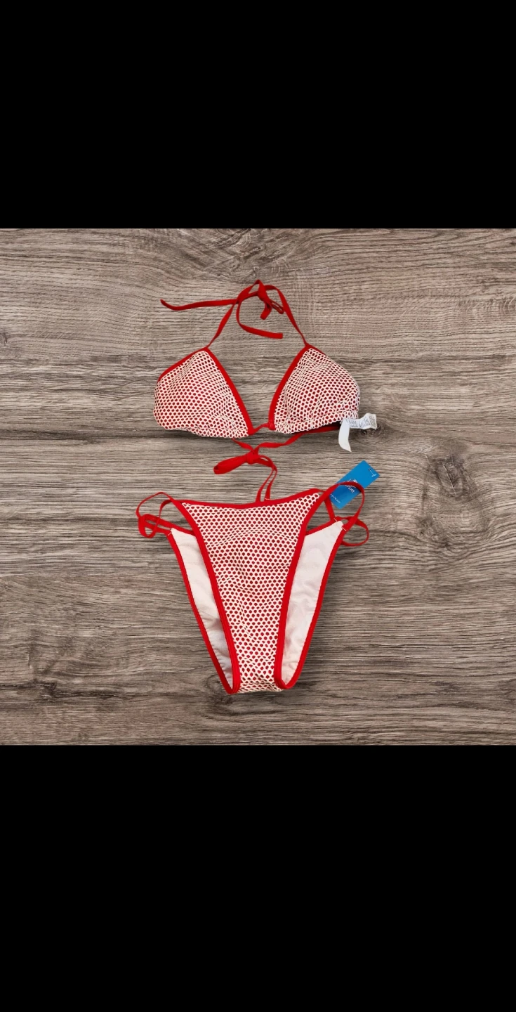 New Red and White Polka Dot Bikini