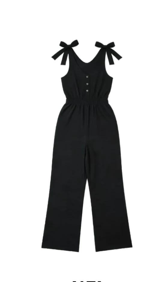 Monteau Los Angeles Black Jumpsuit Size S - photo 3