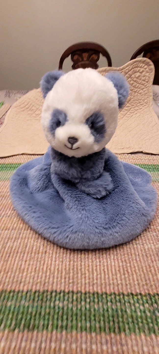 Ebba Eco Collection Panda Security Blanket/lovey
