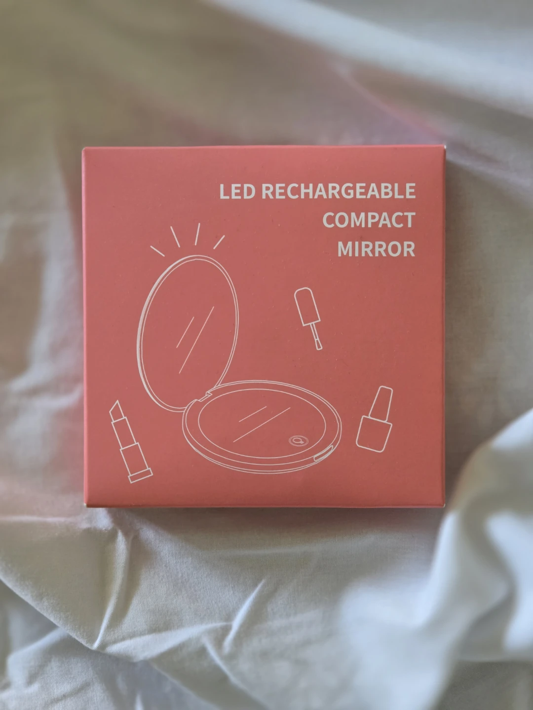 Wobsion LED Rechargeable Compact Mirror