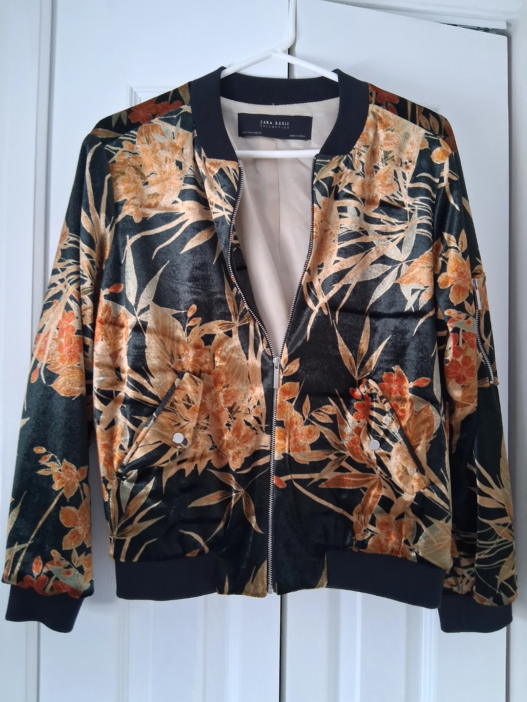 ZARA BASIC Bomber Jacket - Floral Print