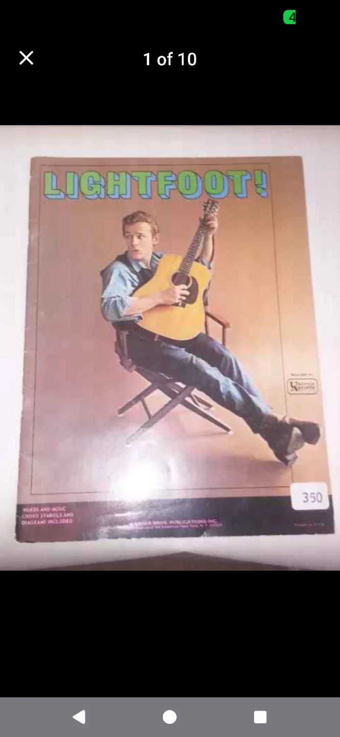 🔥 Vintage Gordon Lightfoot sheet music book 1964-ish - photo 2