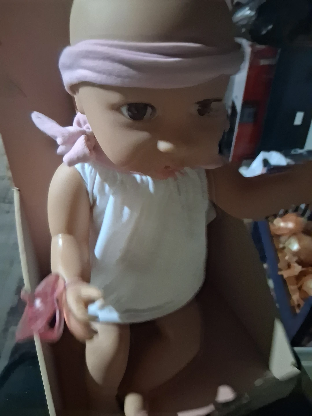 LullaBaby Doll with Pacifier and Headband