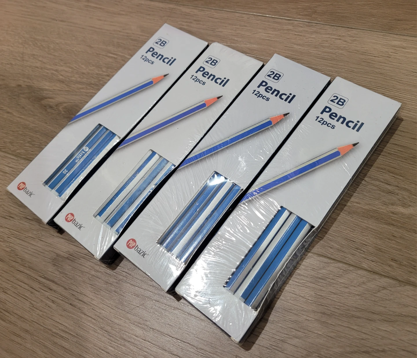 POP bazic 2B Pencils - 12 Count Boxes (Set of 4)