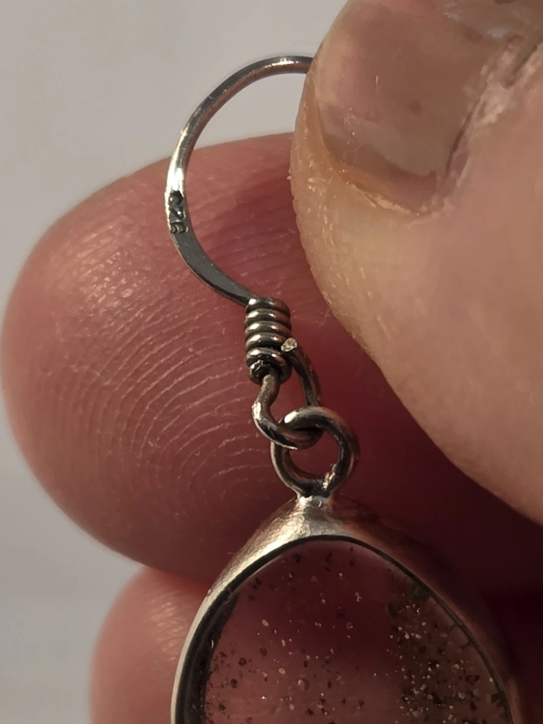 Sterling silver 925 of Dangle Earrings real stones - photo 4