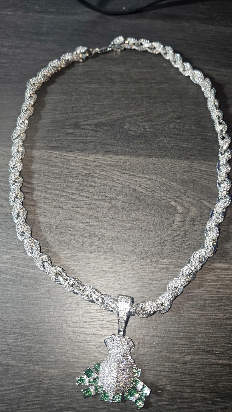Iced Out Money Bag Necklace - photo 2