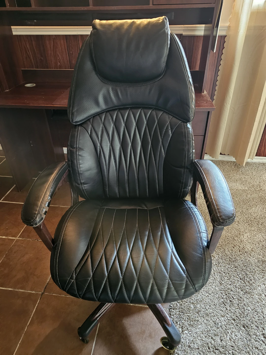 OFFICE LEATHER ADJUSTABLE CHAIR PICK UP