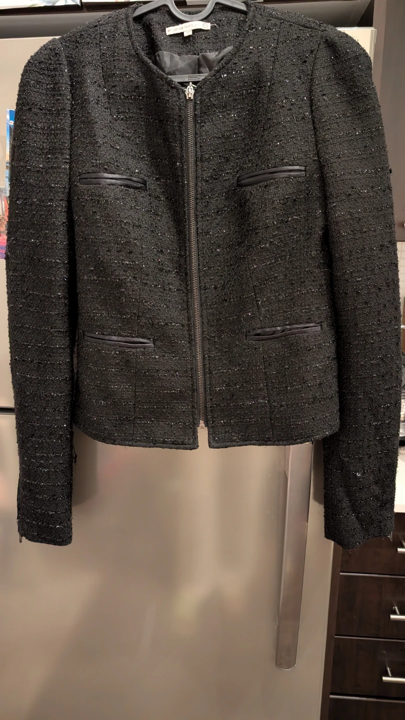 Black Blazer jacket Coat work formal casual party  wear