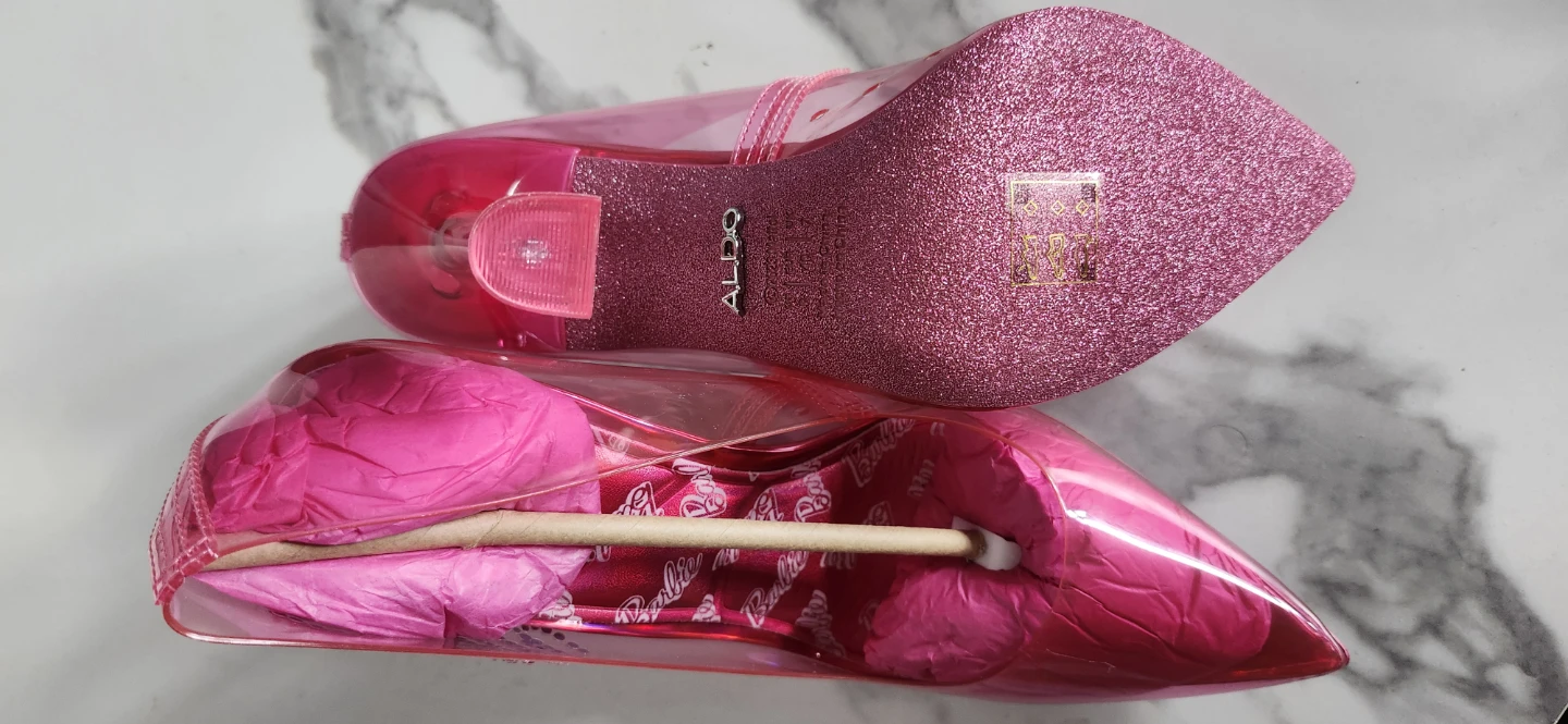 ALDO Pink Glitter Heart Heels - photo 3
