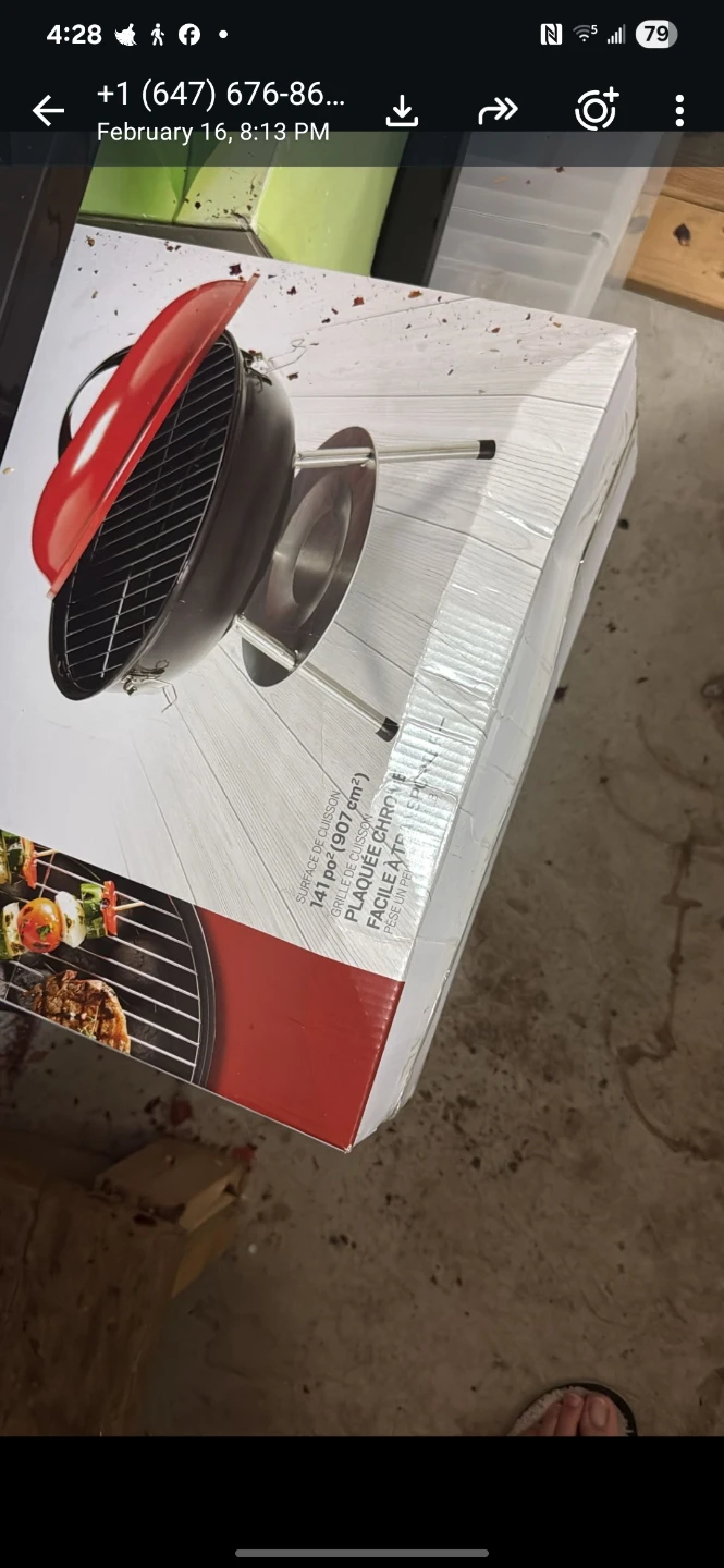 Portable Charcoal Grill with Chrome Grate