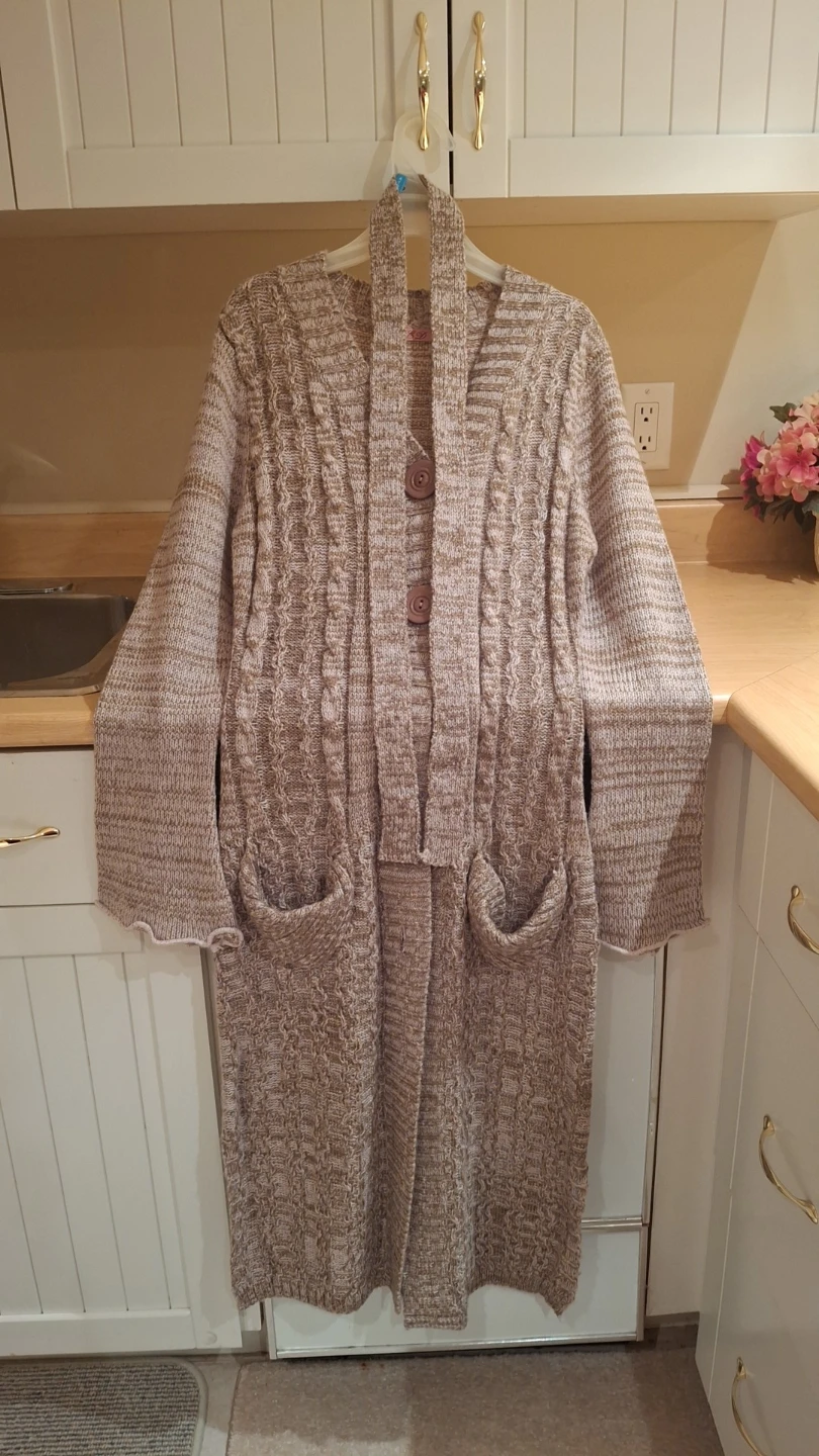 Chunky Knit Cardigan Sweater