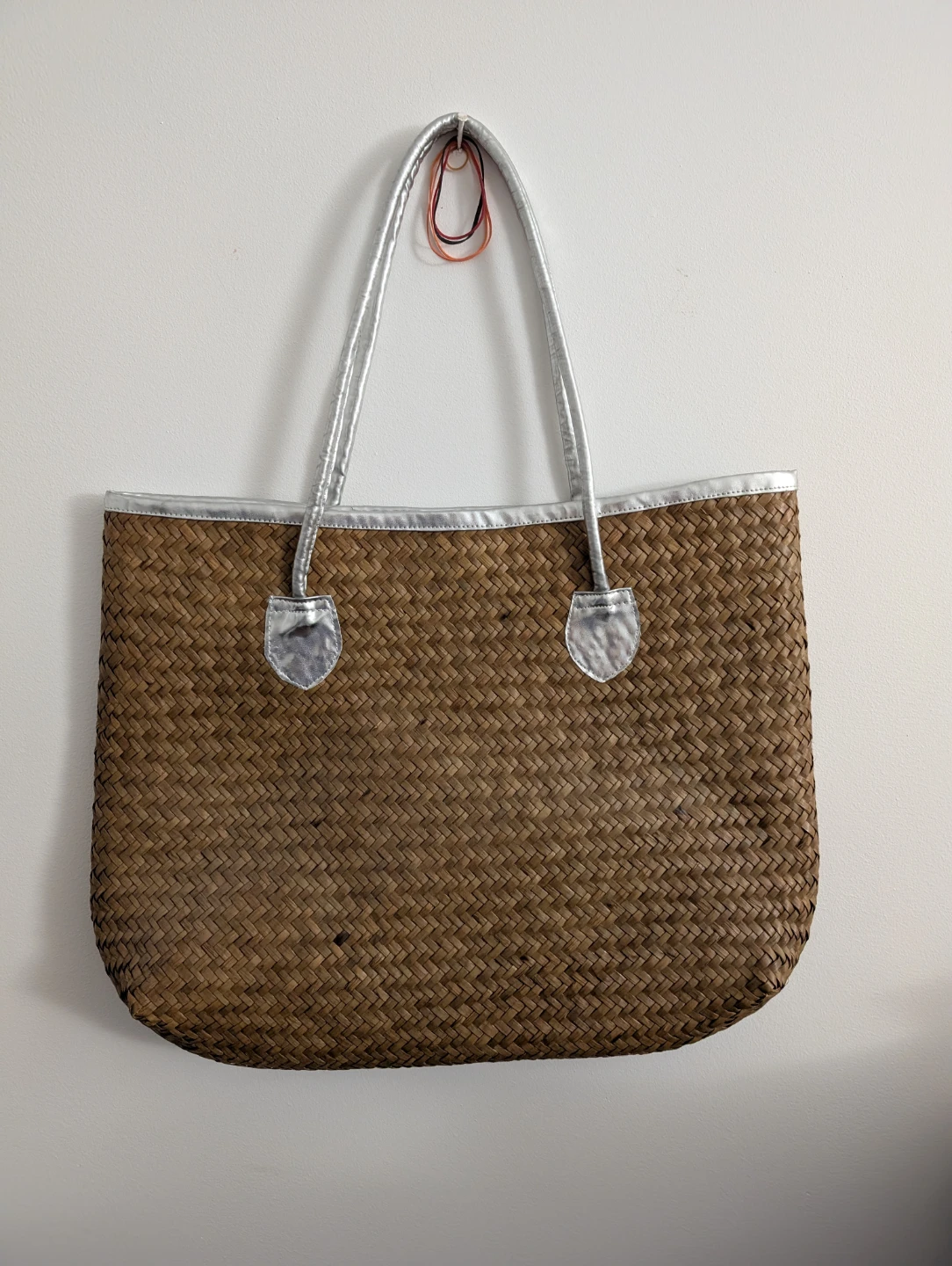 Brand New Island Planet Miami Beach Woven Braided Tote Bag