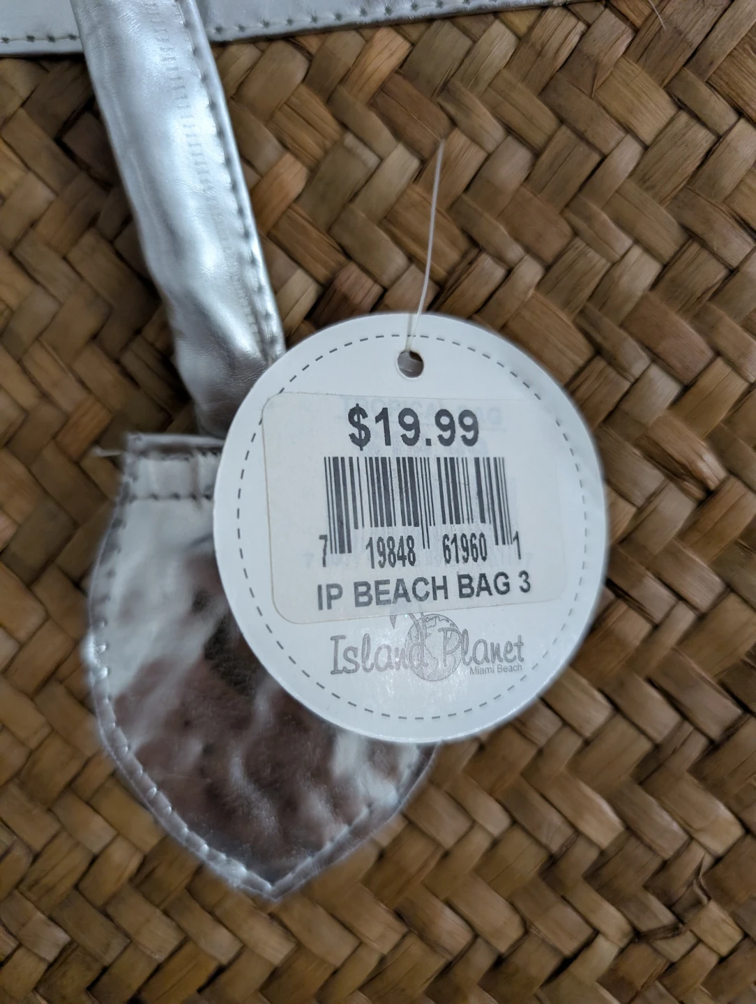 Brand New Island Planet Miami Beach Woven Braided Tote Bag - photo 4
