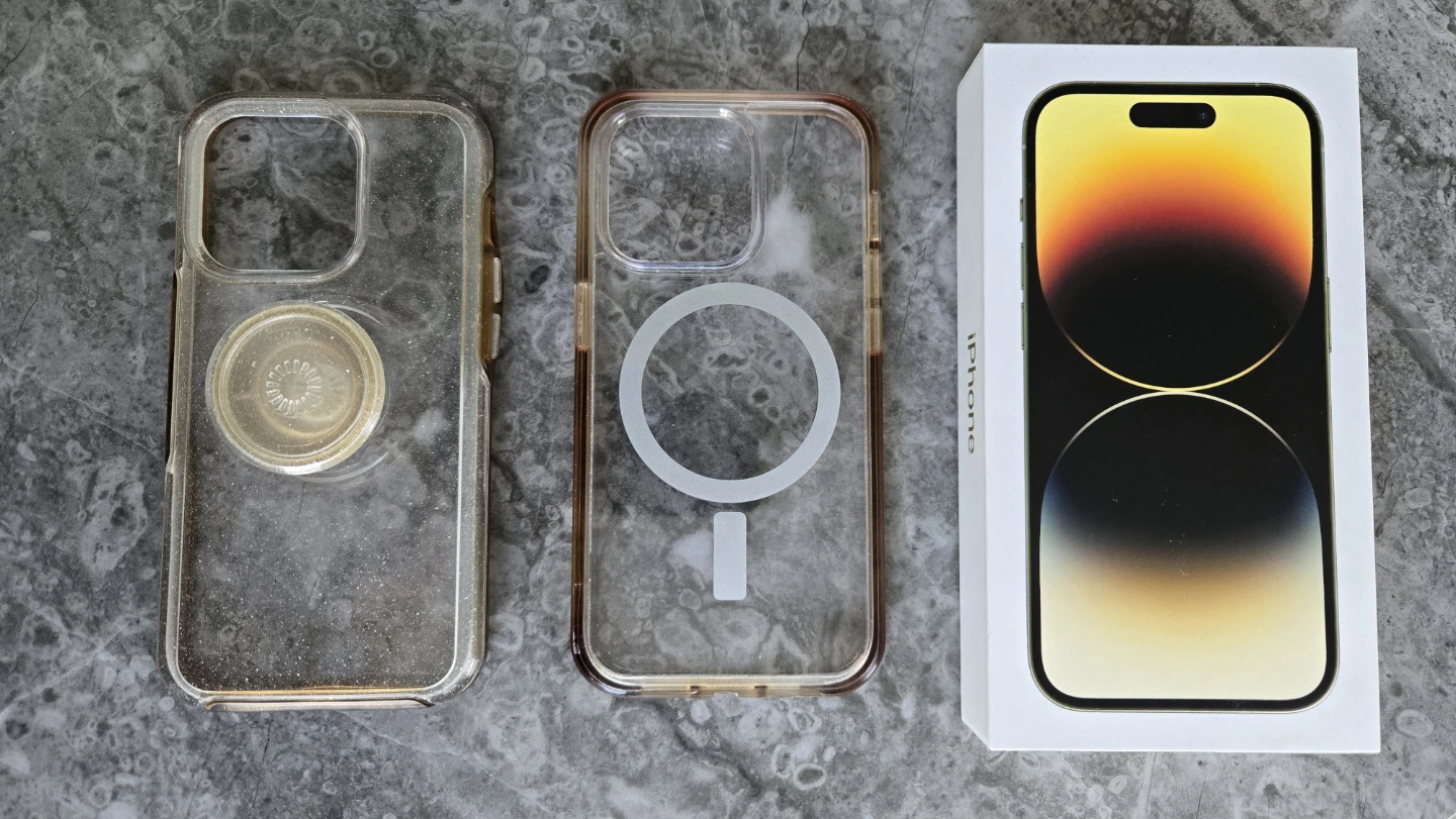 Gold Unlocked Iphone 14 Pro 256gb Mint Condition - photo 3