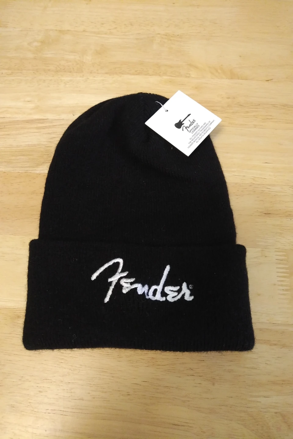 Fender Guitar Black Beanie