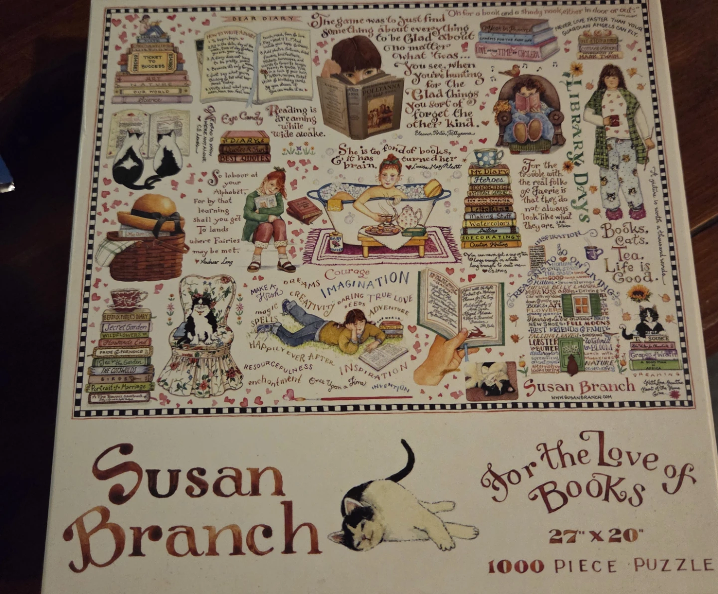 Susan Branch "For the Love of Books" 1000 Piece Puzzle